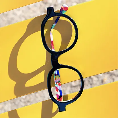 Lunettes ronde noires made in France